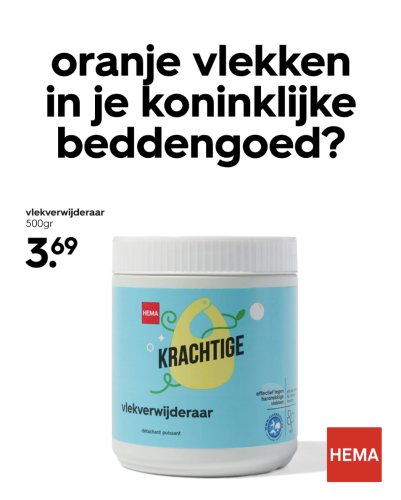 Martijn Konings x HEMA – Oranje vlekken